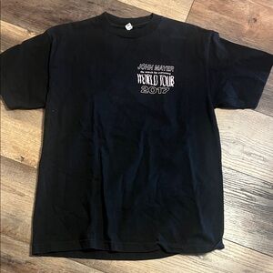 Rare M John Mayer World Tour concert Tee shirt merch